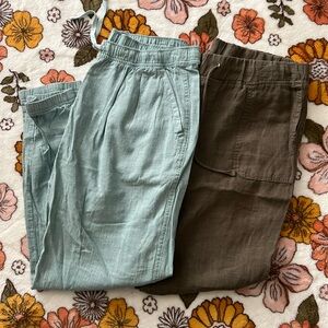 Set of 2 Linen Pants Medium: Patagonia & Caslon Brand